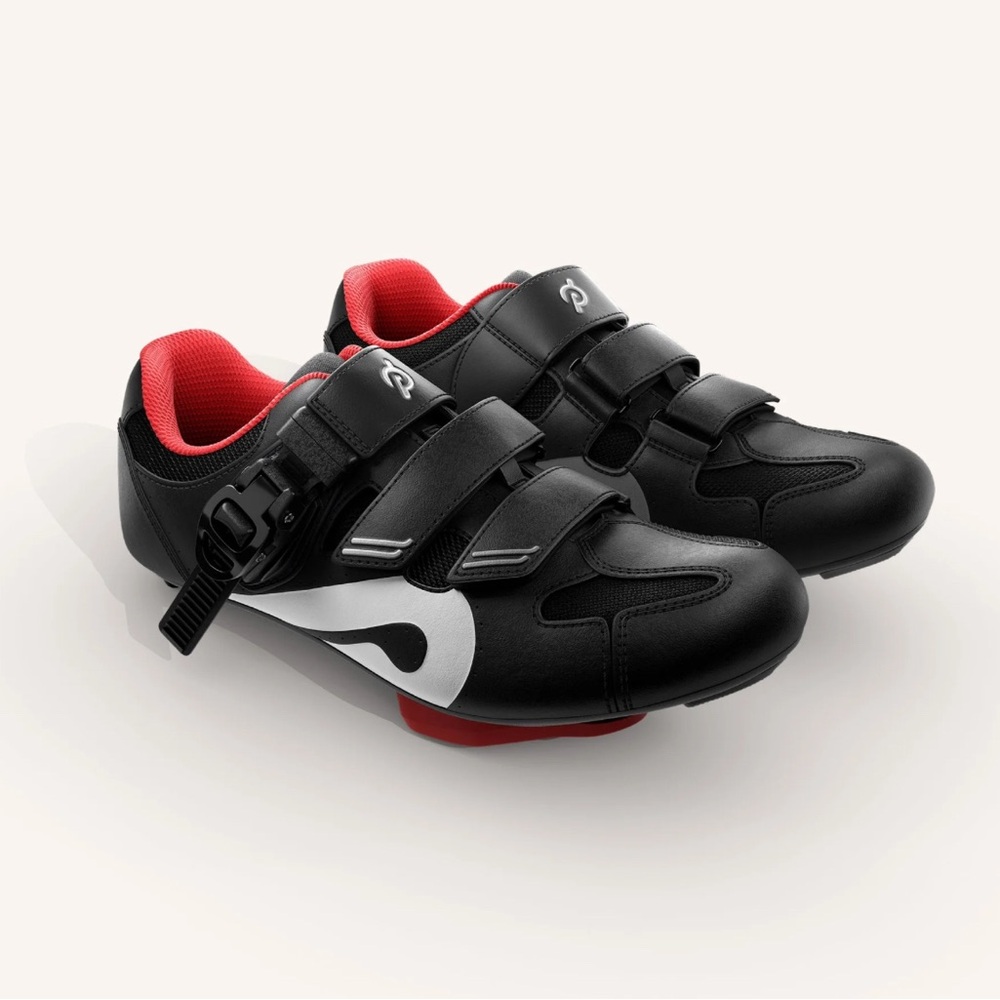 Peloton Cycling Shoes Black Red Size 39 Women’s 8 Men’s 6 GUC Indoor
